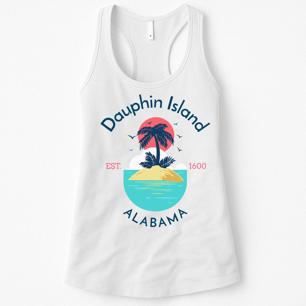 Dauphin Island Beach Alabama Womens Tank Top
