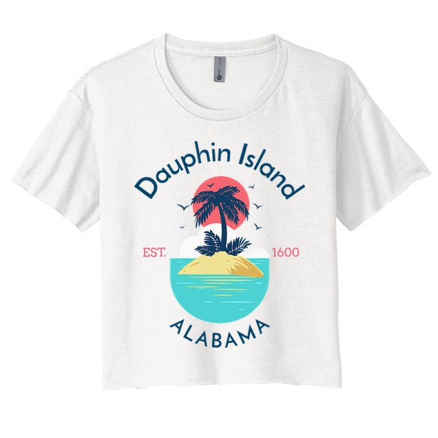 Dauphin Island Beach Alabama Crop Top