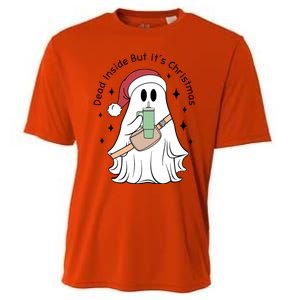 Dead Inside But Its Christmas Boujee Ghost Stanley Tumbler Cute Gift Cooling Performance Crew T-Shirt