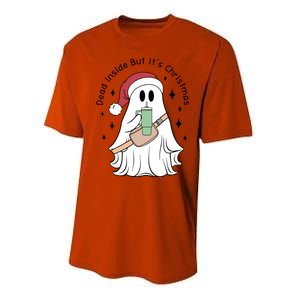 Dead Inside But Its Christmas Boujee Ghost Stanley Tumbler Cute Gift Performance Sprint T-Shirt