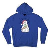 Dead Inside But Its Christmas Boujee Ghost Stanley Tumbler Cute Gift Hoodie