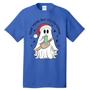 Dead Inside But Its Christmas Boujee Ghost Stanley Tumbler Cute Gift Tall T-Shirt