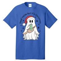 Dead Inside But Its Christmas Boujee Ghost Stanley Tumbler Cute Gift Tall T-Shirt