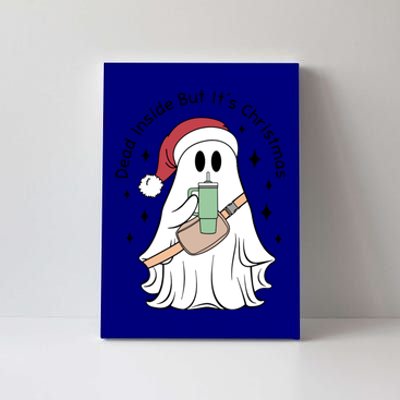 Dead Inside But Its Christmas Boujee Ghost Stanley Tumbler Cute Gift Canvas