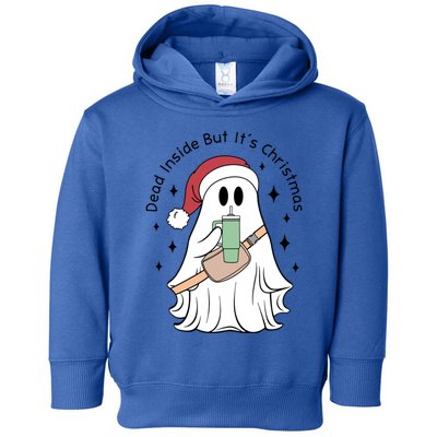 Dead Inside But Its Christmas Boujee Ghost Stanley Tumbler Cute Gift Toddler Hoodie