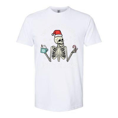 Dead Inside But Its Christmas Skeleton Coffee Xmas Gift Softstyle® CVC T-Shirt