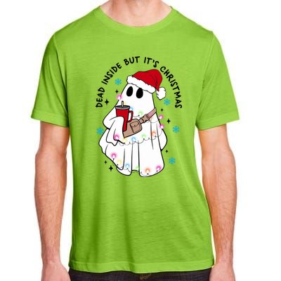 Dead Inside But ItS Christmas Cute Boo Jee Ghost Santa Xmas Gift Adult ChromaSoft Performance T-Shirt