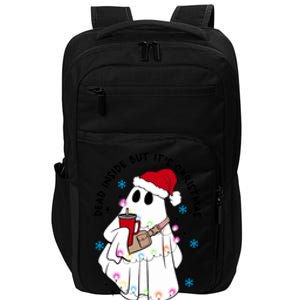 Dead Inside But ItS Christmas Cute Boo Jee Ghost Santa Xmas Gift Impact Tech Backpack