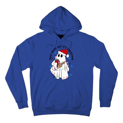 Dead Inside But ItS Christmas Cute Boo Jee Ghost Santa Xmas Gift Hoodie