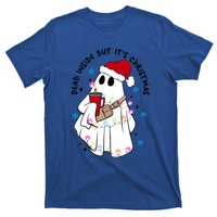 Dead Inside But ItS Christmas Cute Boo Jee Ghost Santa Xmas Gift T-Shirt