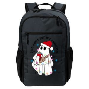 Dead Inside But ItS Christmas Cute Boo Jee Ghost Santa Xmas Gift Daily Commute Backpack