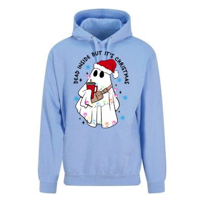 Dead Inside But ItS Christmas Cute Boo Jee Ghost Santa Xmas Gift Unisex Surf Hoodie