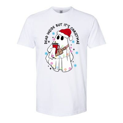 Dead Inside But ItS Christmas Cute Boo Jee Ghost Santa Xmas Gift Softstyle CVC T-Shirt