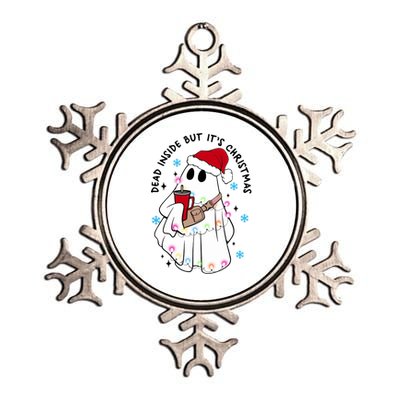 Dead Inside But ItS Christmas Cute Boo Jee Ghost Santa Xmas Gift Metallic Star Ornament