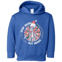 Dead Inside But Merry Funny Christmas Great Gift Toddler Hoodie