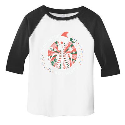 Dead Inside But Merry Funny Christmas Great Gift Toddler Fine Jersey T-Shirt