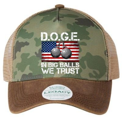 D.O.G.E. In Big Balls We Trust 2025 Legacy Tie Dye Trucker Hat