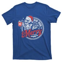 Dead Inside But Merry Funny Skeleton Coffee Christmas Funny Gift T-Shirt