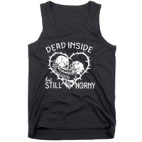 Dead Inside But Still Horny In Spike Heart Tank Top