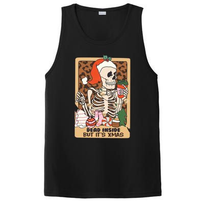 Dead Inside But ItS Christmas Festive Skeleton Design Gift PosiCharge Competitor Tank