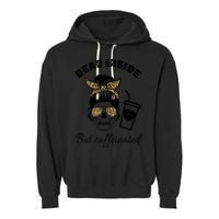 Dead Inside But Caffeinated Garment-Dyed Fleece Hoodie