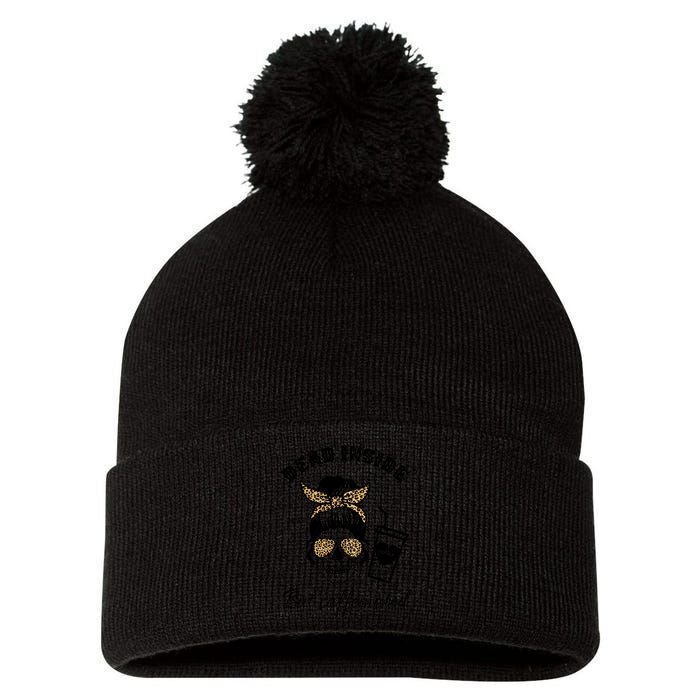 Dead Inside But Caffeinated Pom Pom 12in Knit Beanie