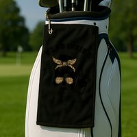 Dead Inside But Caffeinated Golf Towel