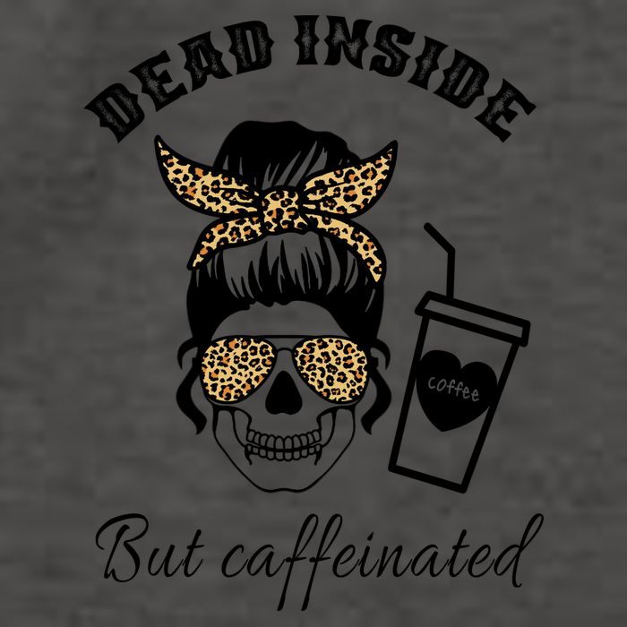 Dead Inside But Caffeinated Vector Backpack