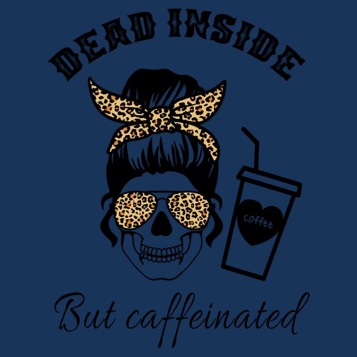 Dead Inside But Caffeinated Infant Baby Jersey Bodysuit