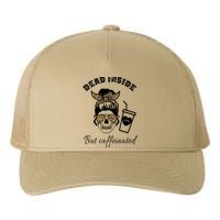 Dead Inside But Caffeinated Yupoong Adult 5-Panel Trucker Hat