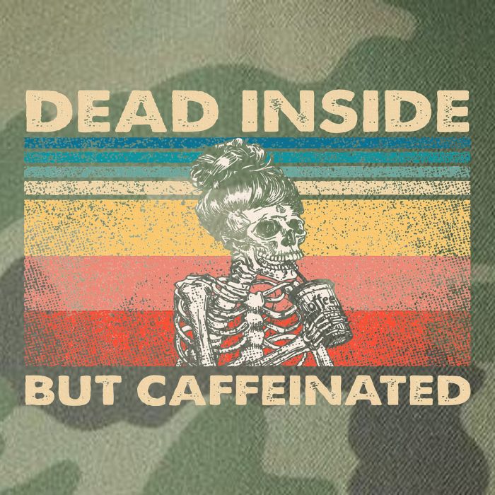 Dead Inside But Caffeinated Legacy Tie Dye Trucker Hat