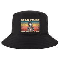 Dead Inside But Caffeinated Cool Comfort Performance Bucket Hat