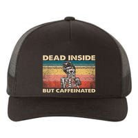 Dead Inside But Caffeinated Yupoong Adult 5-Panel Trucker Hat