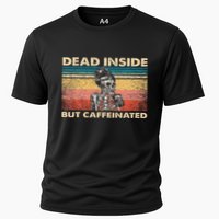 Dead Inside But Caffeinated Cooling Performance Crew T-Shirt