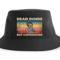 Dead Inside But Caffeinated Sustainable Bucket Hat