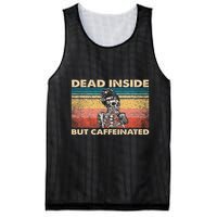 Dead Inside But Caffeinated Mesh Reversible Basketball Jersey Tank