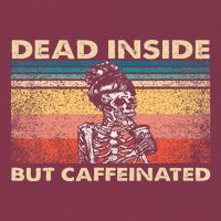 Dead Inside But Caffeinated 16oz Travel Tumbler