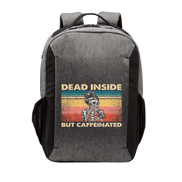 Dead Inside But Caffeinated Vector Backpack