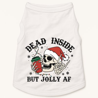Dead Inside But Christmas Skeleton Doggie Tank