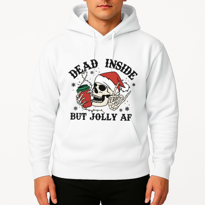 Dead Inside But Christmas Skeleton Hoodie