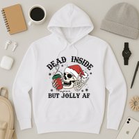 Dead Inside But Christmas Skeleton Hoodie