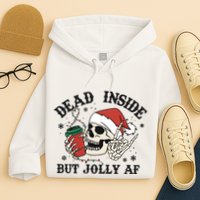 Dead Inside But Christmas Skeleton Hoodie