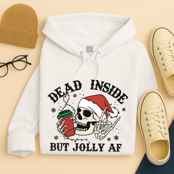 Dead Inside But Christmas Skeleton Hoodie