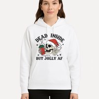 Dead Inside But Christmas Skeleton Hoodie