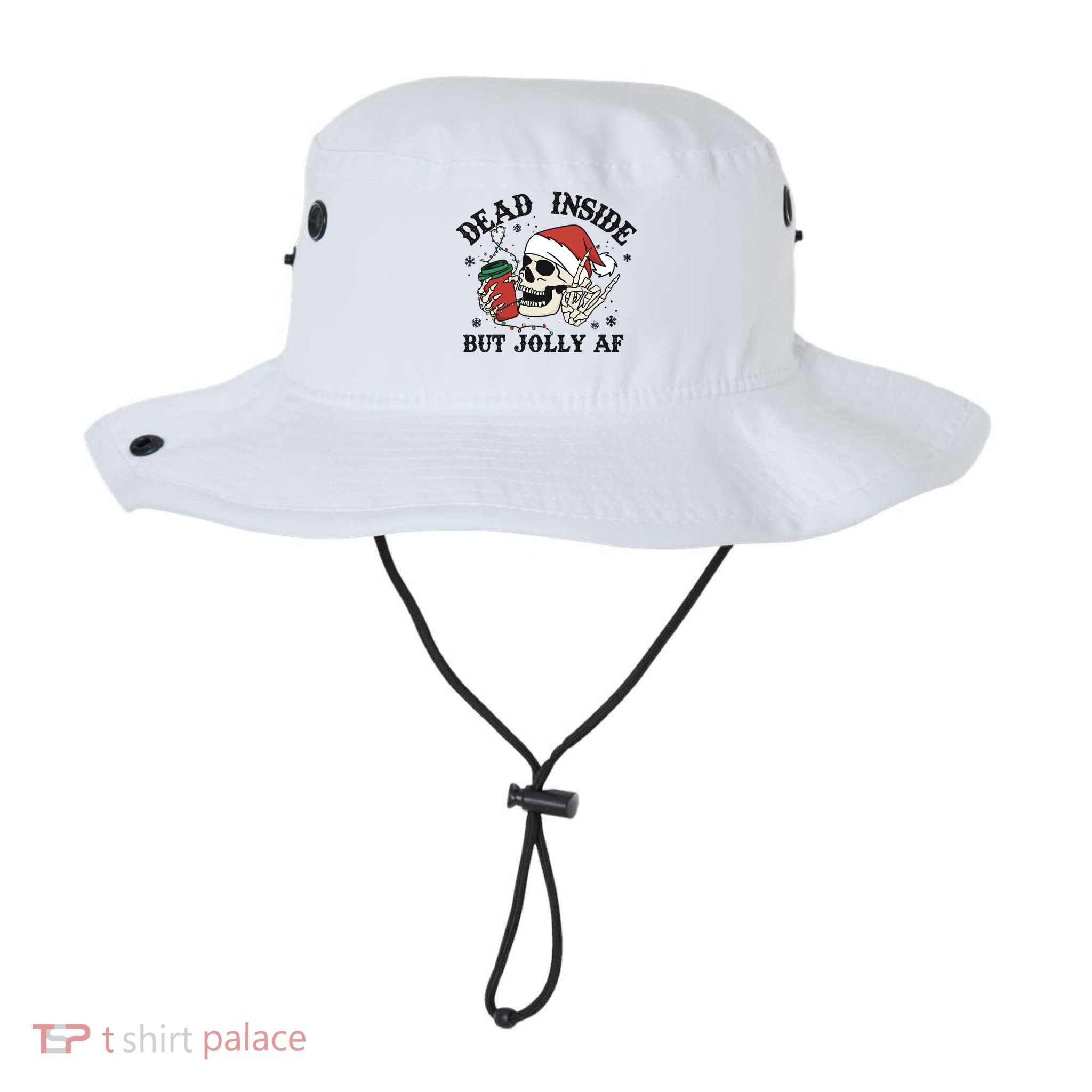 Dead Inside But Christmas Skeleton Bucket Hat