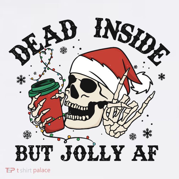 Dead Inside But Christmas Skeleton Cooling Performance Long Sleeve Crew