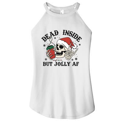 Dead Inside But Christmas Skeleton Women's Perfect Tri Rocker Tank