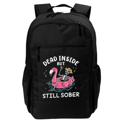 Dead Inside But Still Sober Recovery Funny 12 Steps Sober Aa Daily Commute Backpack