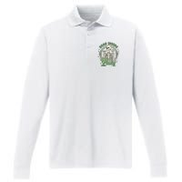 Dead Inside But Feeling Lucky Saint PatrickS Day Performance Long Sleeve Polo