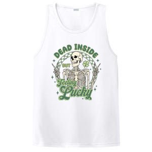 Dead Inside But Feeling Lucky Saint PatrickS Day PosiCharge Competitor Tank